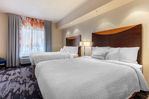 Junior Suite, Multiple Beds | Premium bedding, in-room safe, desk, laptop workspace