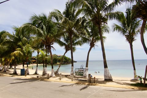 On the beach, scuba diving, snorkeling