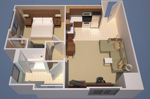 Executive Suite, 1 Bedroom | Desk, blackout drapes, iron/ironing board, cribs/infant beds