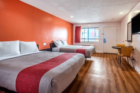 Deluxe Room, 2 Queen Beds, Non Smoking, Refrigerator & Microwave | Free WiFi, bed sheets