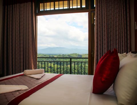 Superior Triple Room, Multiple Beds, Hill View | View from room