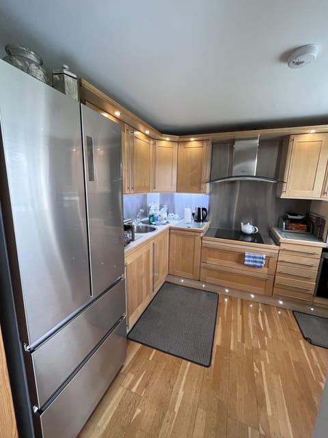 Executive Penthouse, 2 Bedrooms (Apartment 1 ) | Private kitchen | Full-size fridge, microwave, oven, stovetop