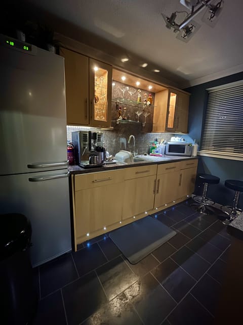 Executive Penthouse, 2 Bedrooms (Apartment 2 ) | Private kitchen | Full-size fridge, microwave, oven, stovetop