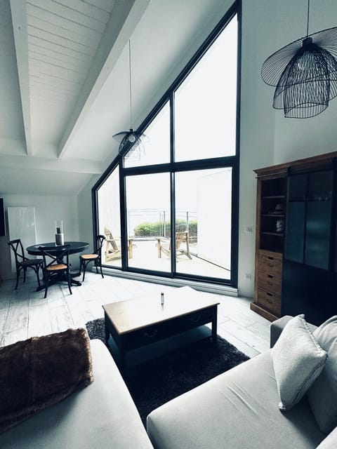 Superior Duplex, 2 Bedrooms, Balcony, Sea Facing | Living area | 105-cm flat-screen TV with cable channels