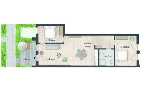 Apartment (04, excl. 95 Euro cleaning fee) | Floor plan