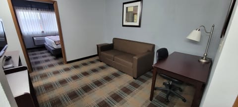 Suite, 1 Bedroom, Non Smoking | Living area | 32-inch flat-screen TV with cable channels, TV