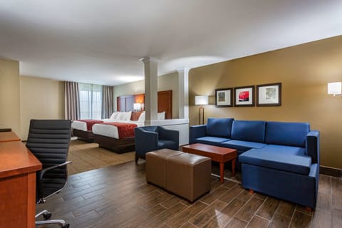 Suite 2 Queens Non Smoking 2 person Sofabed | Down comforters, pillowtop beds, desk, laptop workspace