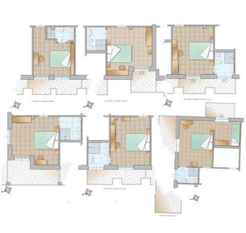 Classic Double Room, 1 Double or 2 Twin Beds, Balcony, Lake View | Floor plan