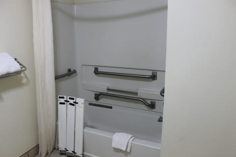 Standard Room, 1 King Bed, Accessible | Bathroom | Bathtub, deep soaking tub, free toiletries, hair dryer