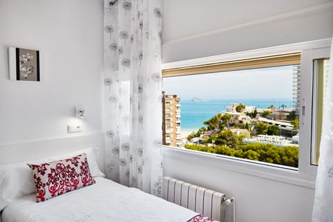 Panoramic Penthouse, Sea View | 2 bedrooms, desk, laptop workspace, blackout drapes
