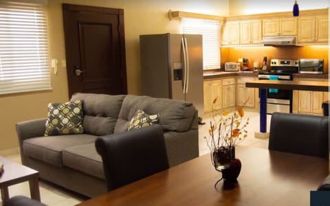 Business Apartment, 2 Bedrooms | Living area | Flat-screen TV