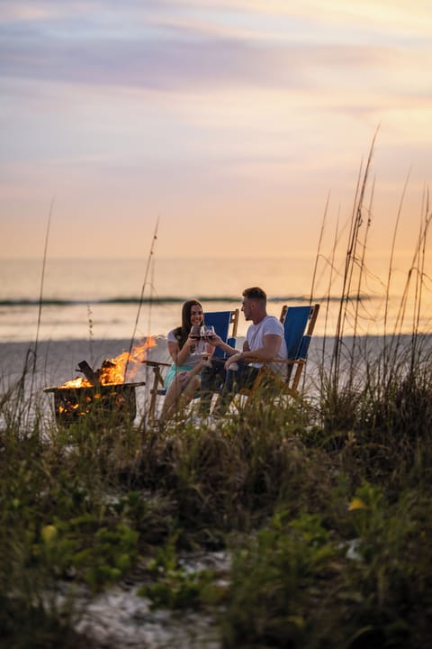 Private beach, white sand, beach cabanas, sun loungers