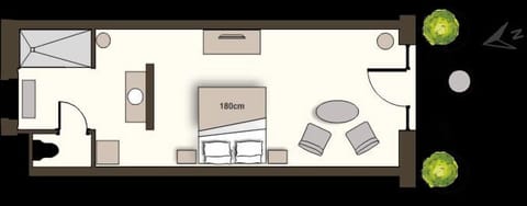 Luxury Suite, Terrace (Black White) | Floor plan