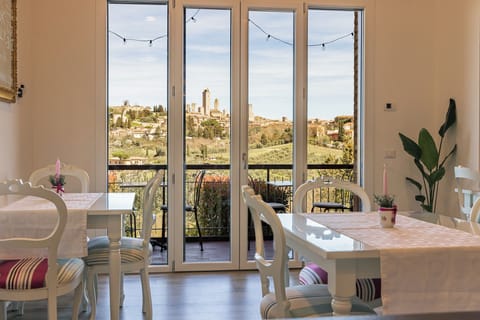 Flat-screen TV, books