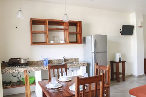 Junior Room | Private kitchen | Full-size fridge, microwave, stovetop, rice cooker