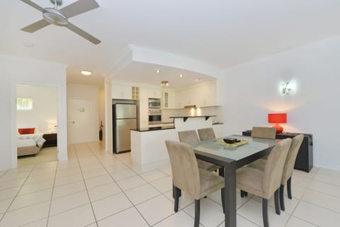 Standard Apartment, 2 Bedrooms, Garden View | Private kitchen | Full-size fridge, microwave, oven, stovetop