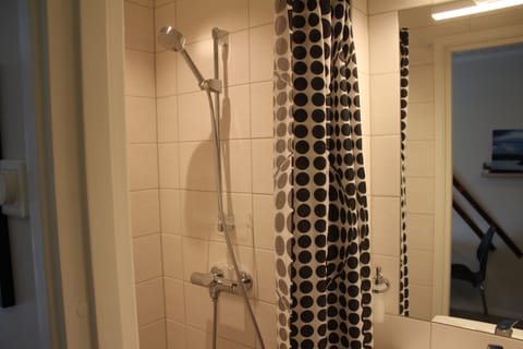 Double Room | Bathroom | Shower, hair dryer, towels