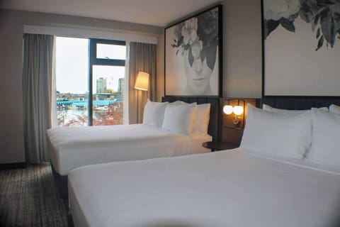 Room, 2 Queen Beds, Non Smoking, Marina View | In-room safe, desk, blackout drapes, iron/ironing board