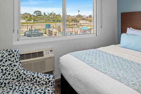 Room, 2 Double Beds, Non Smoking | Free WiFi, bed sheets, alarm clocks