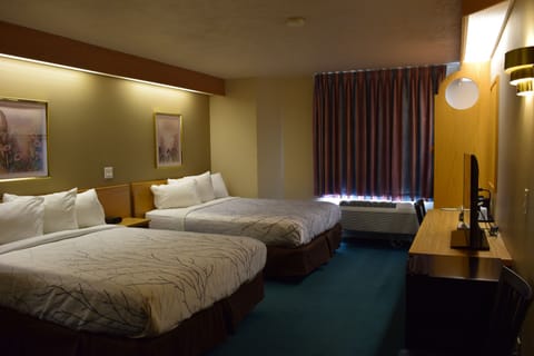 Deluxe Room, 2 Queen Beds, Refrigerator | Desk, free WiFi