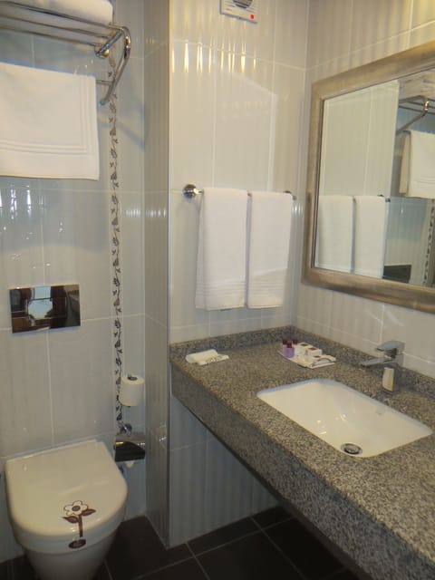 Economy Double or Twin Room | Bathroom | Shower, rainfall showerhead, designer toiletries, hair dryer