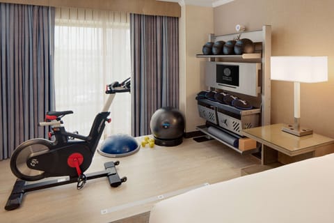 Room, 1 King Bed (Fitness Room) | In-room safe, desk, laptop workspace, blackout drapes