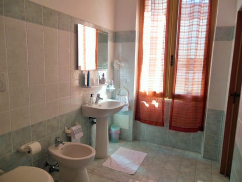 Shower, free toiletries, hair dryer, bidet