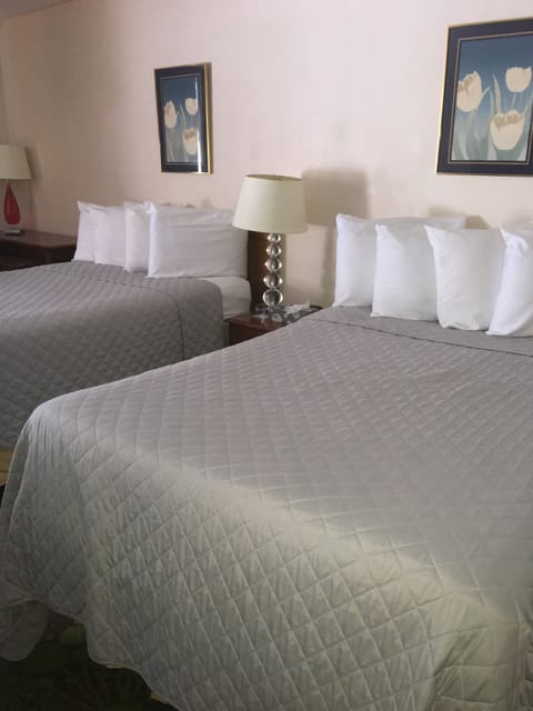 Room, 2 Double Beds | Individually decorated, individually furnished, desk, bed sheets