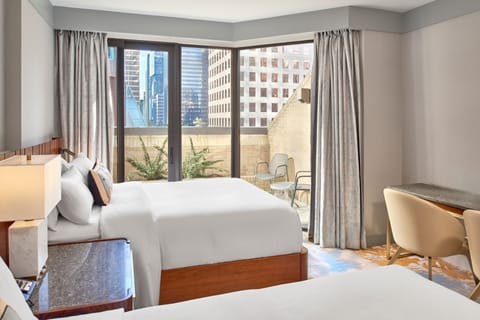 Suite, 1 Bedroom, Balcony, City View | 1 bedroom, hypo-allergenic bedding, down comforters, in-room safe