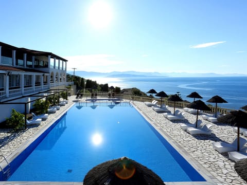 2 outdoor pools, pool umbrellas, sun loungers