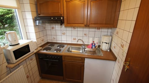 Studio, 1 Bedroom, Terrace | Private kitchen | Full-size fridge, stovetop, electric kettle, toaster