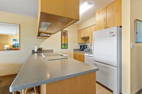 Premium Condo, 2 Bedrooms, Oceanfront | Private kitchen | Fridge, microwave, oven, stovetop