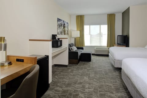 Suite, Multiple Beds | Pillowtop beds, desk, laptop workspace, blackout drapes