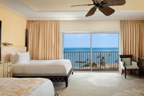 Room, Ocean View | Premium bedding, in-room safe, desk, laptop workspace