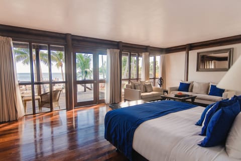 Villa, 1 Bedroom, Beachfront | Premium bedding, in-room safe, individually decorated