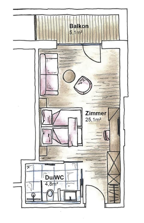 Premium Double Room | Minibar, in-room safe, desk, laptop workspace