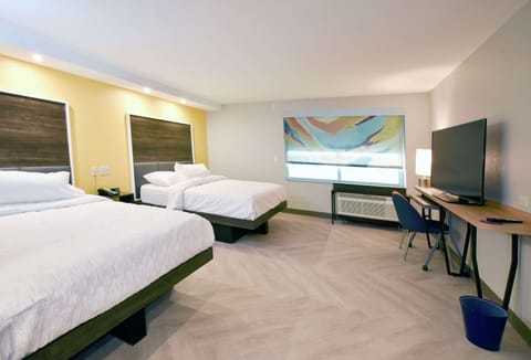 Room, 2 Queen Beds, Accessible, Bathtub | In-room safe, desk, laptop workspace, free WiFi