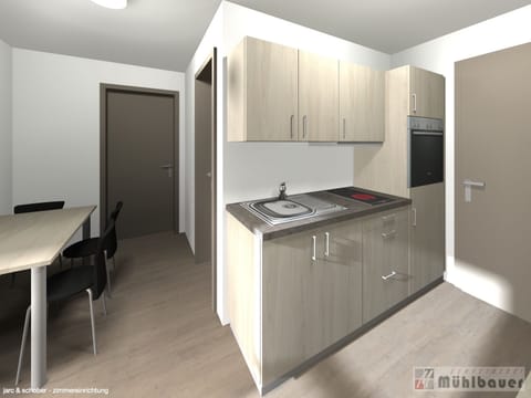 Apartment, Balcony | Private kitchenette | Full-size fridge, microwave, stovetop, cookware/dishes/utensils