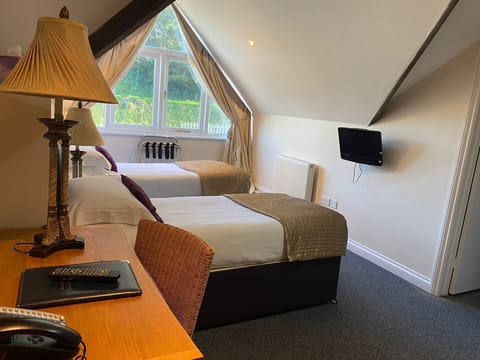 Individually decorated, individually furnished, desk, laptop workspace