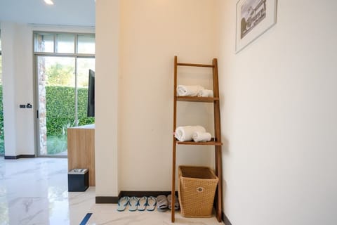 Deluxe Double Room, 1 Queen Bed, Terrace, Garden View | 1 bedroom, minibar, in-room safe, desk