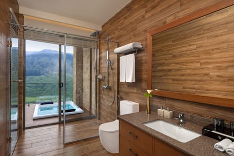 Mountain View Suite | Bathroom | Free toiletries, hair dryer, bathrobes, slippers