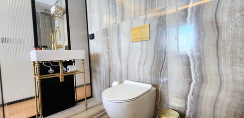 Deluxe Double Room | Bathroom | Hair dryer, towels