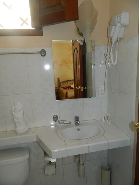 Twin Room | Bathroom | Shower, free toiletries, hair dryer, towels