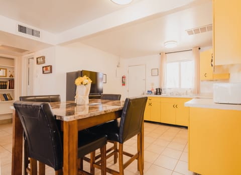 Family Apartment, 1 Bedroom | Private kitchen | Full-size fridge, microwave, oven, stovetop