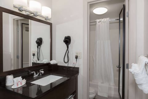 Room, 1 Queen Bed, Accessible, Non Smoking (Mobility Accessible) | Bathroom | Shower, towels