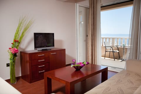 Standard Apartment, Balcony | Living area | Flat-screen TV