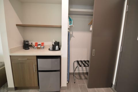 In-room safe, desk, laptop workspace, iron/ironing board