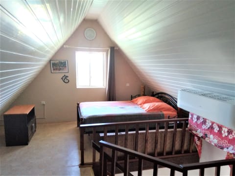 Classic House, 2 Double Beds, Lagoon View | In-room safe, blackout drapes, bed sheets