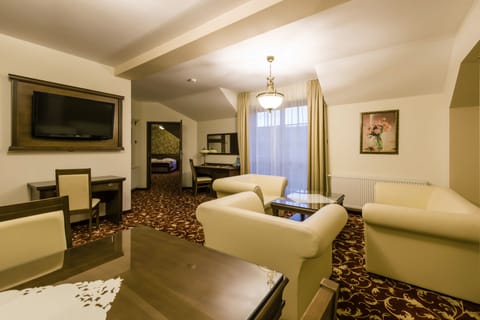 Superior Apartment | Living room | 40-inch LCD TV with cable channels, TV