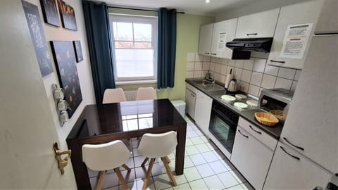 Comfort Apartment, Accessible, Ground Floor (Parklife Apartment - PLA 50) | Private kitchen | Full-size fridge, microwave, oven, stovetop